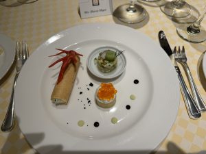 Appetizers at Chef's Table