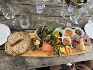 Lunch at Saint Claire winery.