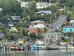 The harbor in Port Chalmers.