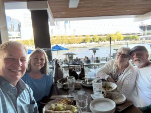 Dinner at the Wharf Hotel Melbourne.