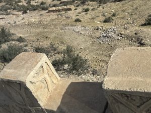 These columns formed the guardrail.