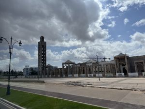 A new mosque being built.