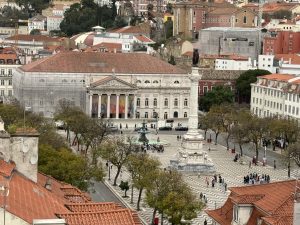 The Praça Dom Pedro IV square.