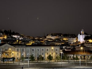 Lisbon at night.