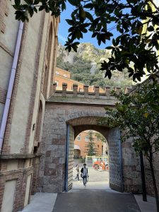 The gates into the abbey.