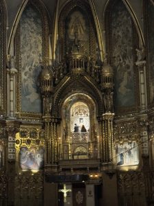 The view of the Virgin, from within the sanctuary.
