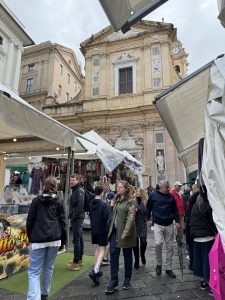 Easter market at Piazza Giacomo Matteotti.