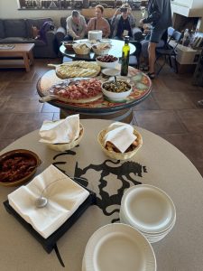 A little Sicilian snack to go with our wine.