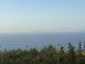 Straight ahead, that is the African continent.