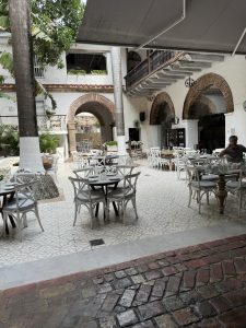 These wonderful courtyards are hidden behind these big wooden doors.